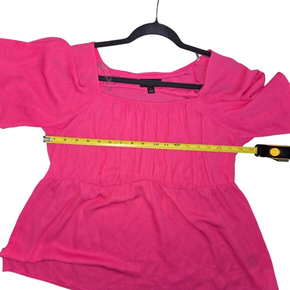 Bold Elements Womens Pink Flutter Sleeve Top L - Picture 7 of 9